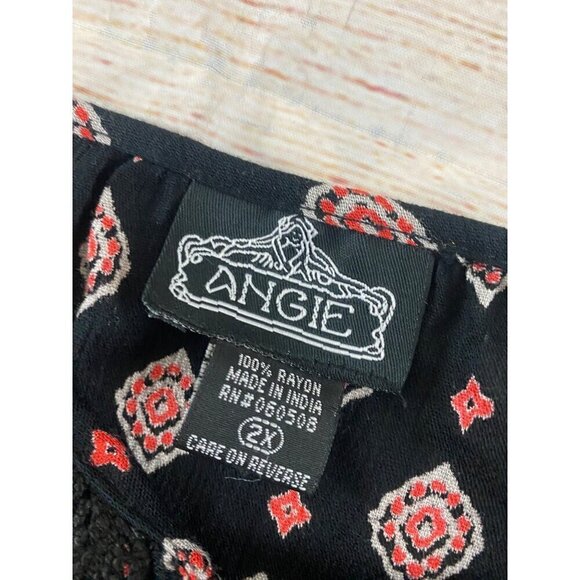 Angie Women's Bohemian Cold Shoulder Top - 2XL - Picture 8 of 10